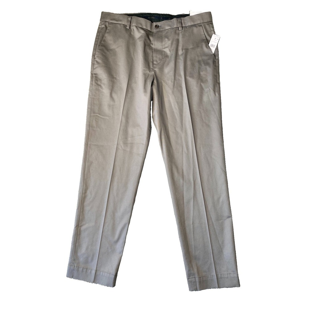 Brooks Brothers Pants 36x32 Advantage Chino Wrinkle Free Regular Fit Grey NWT